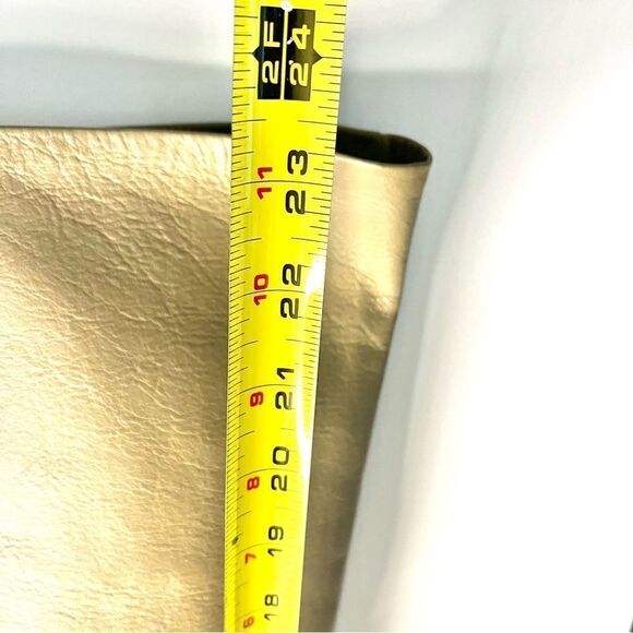 Free People Rocky Slouch Knee High Leather Boots Nickel Gray Taupe Size 7.5 NIB - Picture 9 of 13